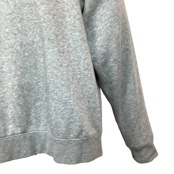Nike Swoosh Crew Neck Pullover Sweatshirt Unisex Gray - Picture 5 of 9